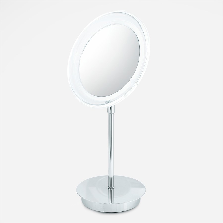 Ezenz - X5 Kosmetik LED lysspejl på fod med Vip, krom}